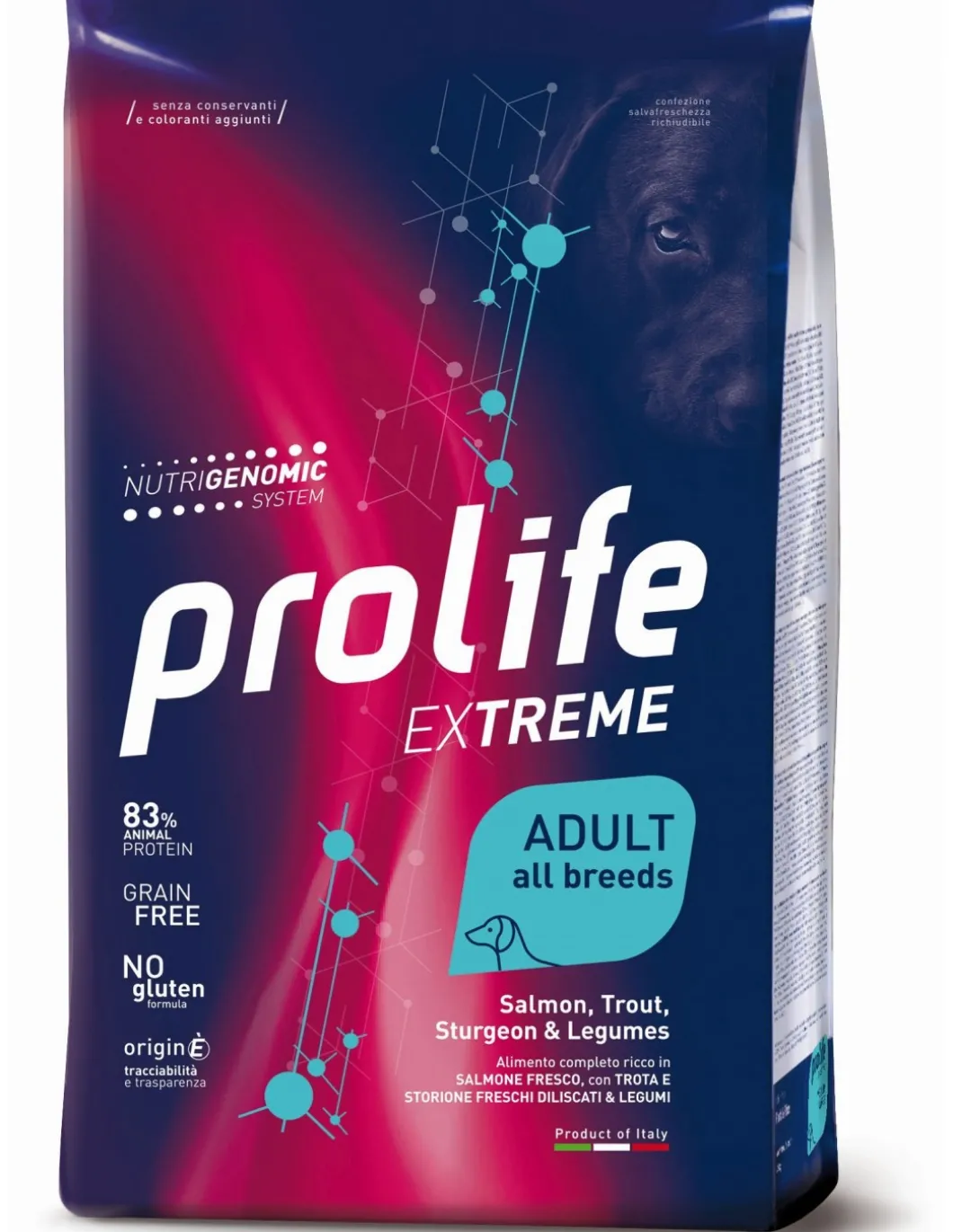prolife_dog_extreme_adult_0-2.webp prolife dog extreme adult 2,5kg salmon,trout,sturgeon,legumes zpd.35546