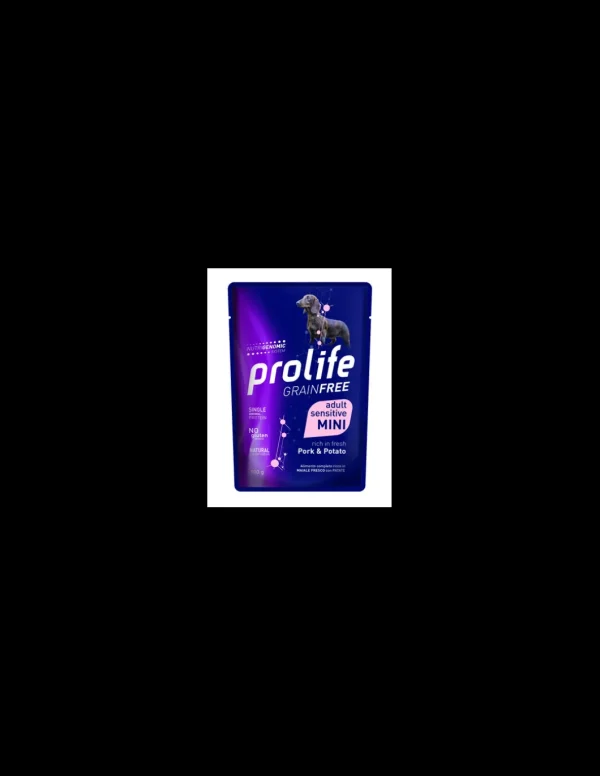 prolife dog grain free adult mini busta 100gr pork&potato zpu.39735