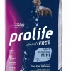 prolife dog grain free adult sensitive mini 600gr sole fish&potato zpd.35478
