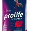 prolife dog grain free adult sensitive mini 7kg beef&potato zpd.35393