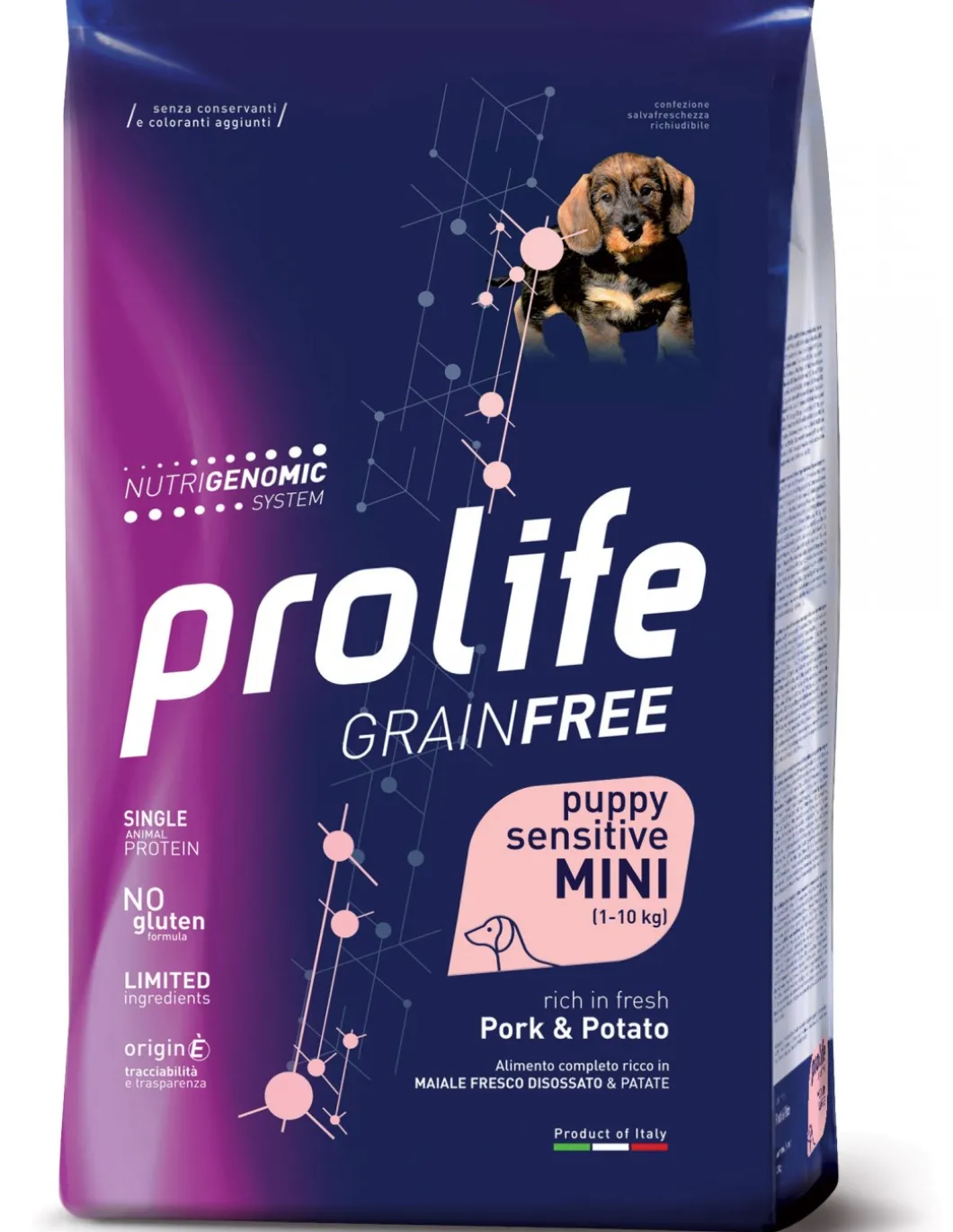 prolife_dog_grain_free_pu_0-4.webp prolife dog grain free puppy sensitive mini 2kg pork&potato zpd.42421