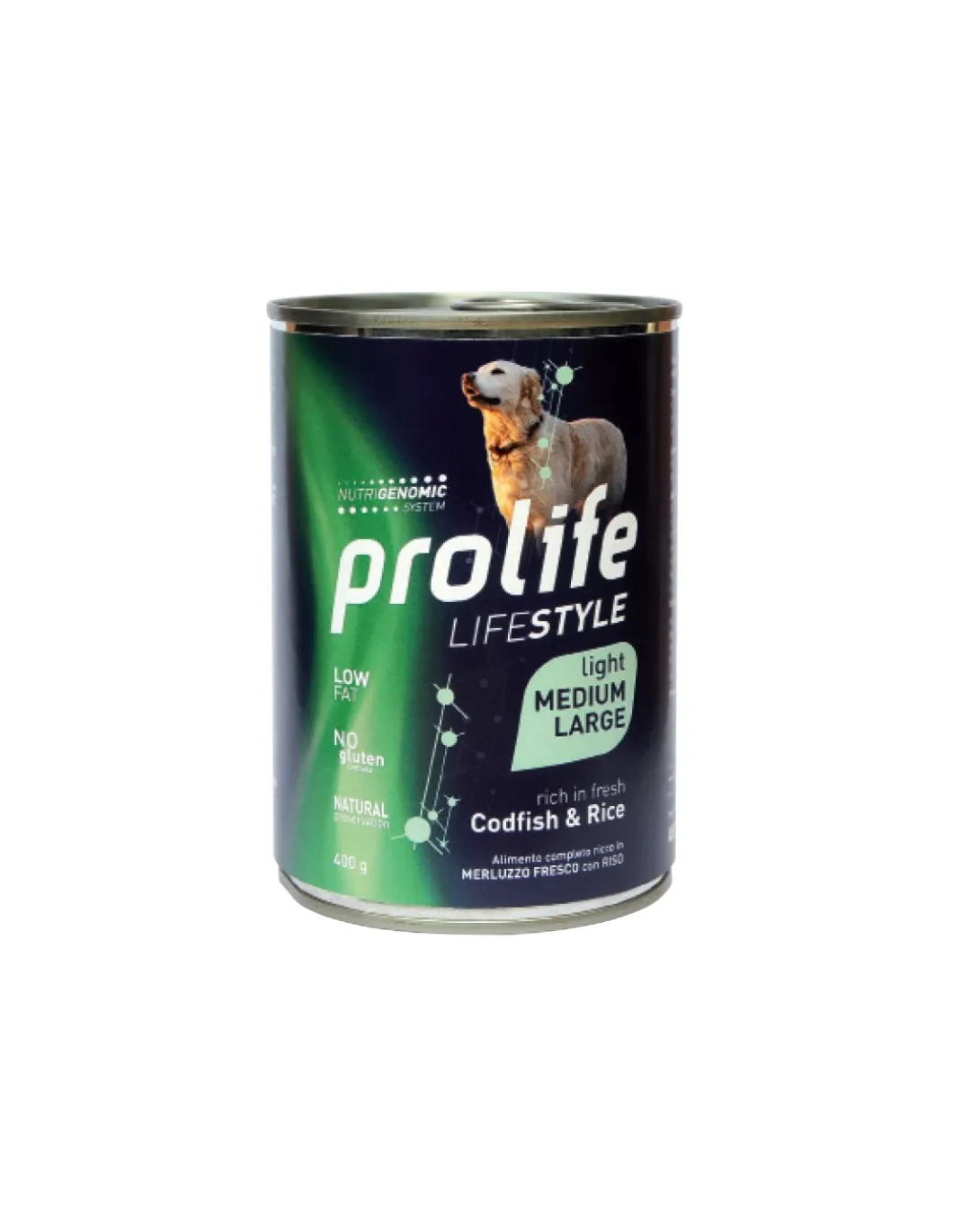 prolife_dog_lifestyle_adu_0-4.webp prolife dog lifestyle adult light medium/large 400gr codfish&rice zpu.39568