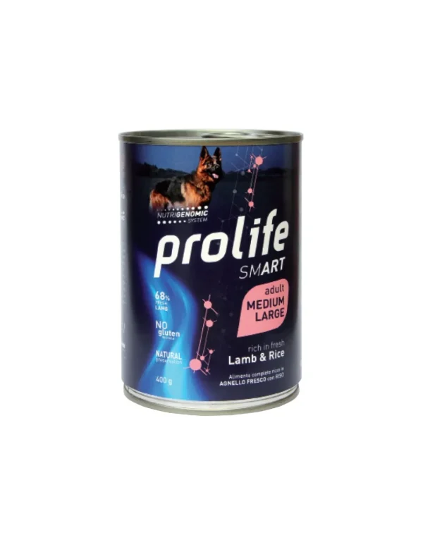 prolife dog smart adult medium/large 800gr lamb&rice zpu.39391