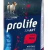 prolife dog smart adult mini 600gr beef&rice zpd.34716