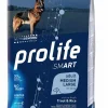prolife dog smart adult medium/large 2,5kg trout&rice zpd.34693