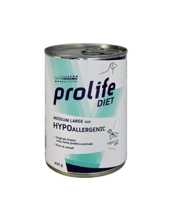 prolife dog vet hypoallergenic nuova proteina 400gr zcu.39865
