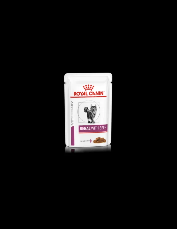 royal cat diet wet renal beef bocconcini 85gr vhnwet7073