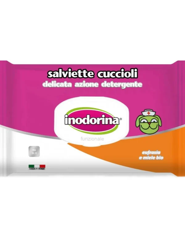 salviette inodorina per cuccioli eufrasia e miele bio 40pz 230.0130.001