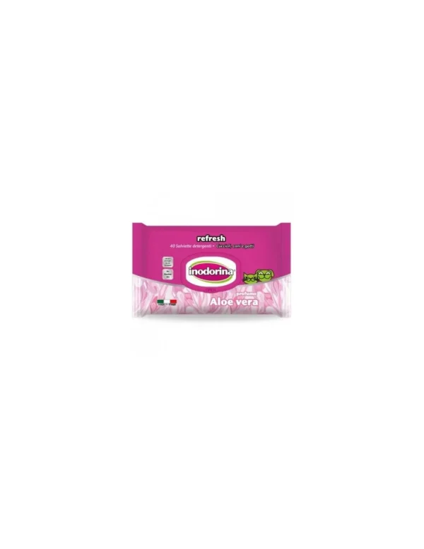 salviette inodorina refresh aloe 40 pezzi off 230.0030.002