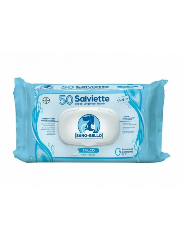 sano&bello salviette detergenti 50pz talco 90200304
