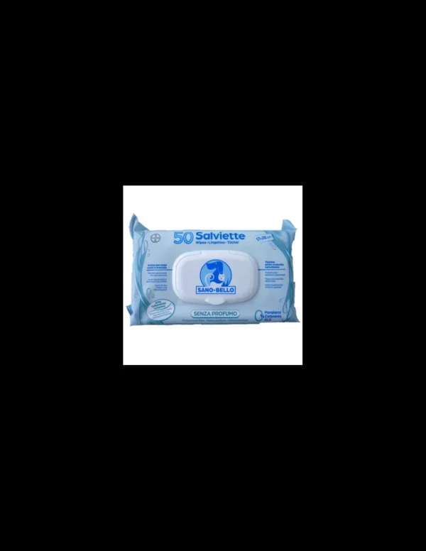 sano&bello salviette detergenti 50pz senza profumo 90200302