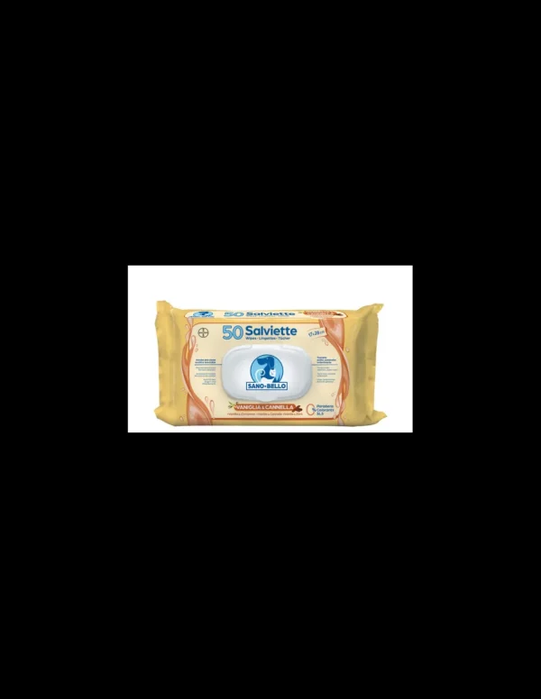 sano&bello salviette detergenti 50pz vaniglia e cannella 90200305