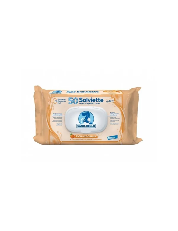sano&bello salviette detergenti 50pz fiori agrumi 90200250