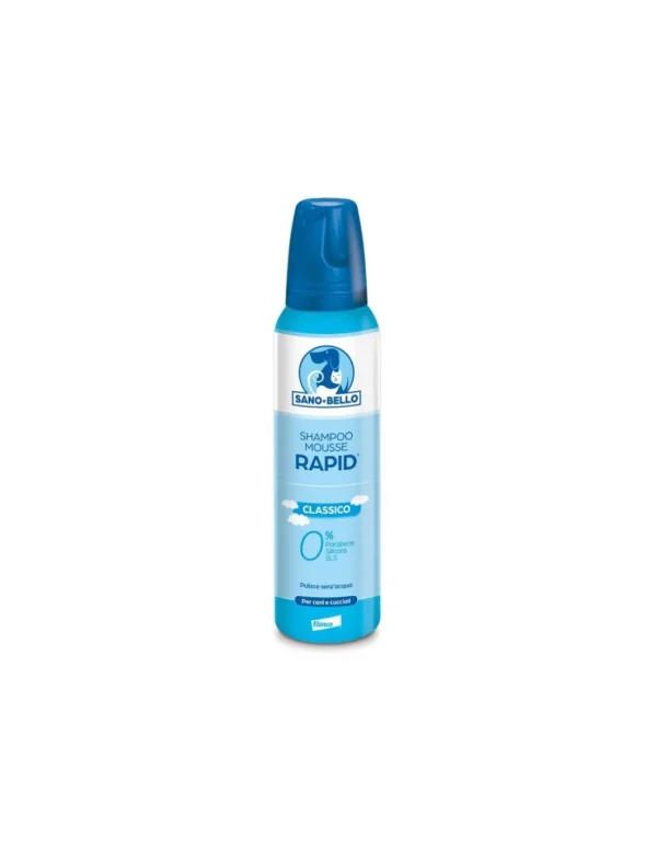 sano&bello shampoo schiuma secca rapid classic 300ml cani 84241245
