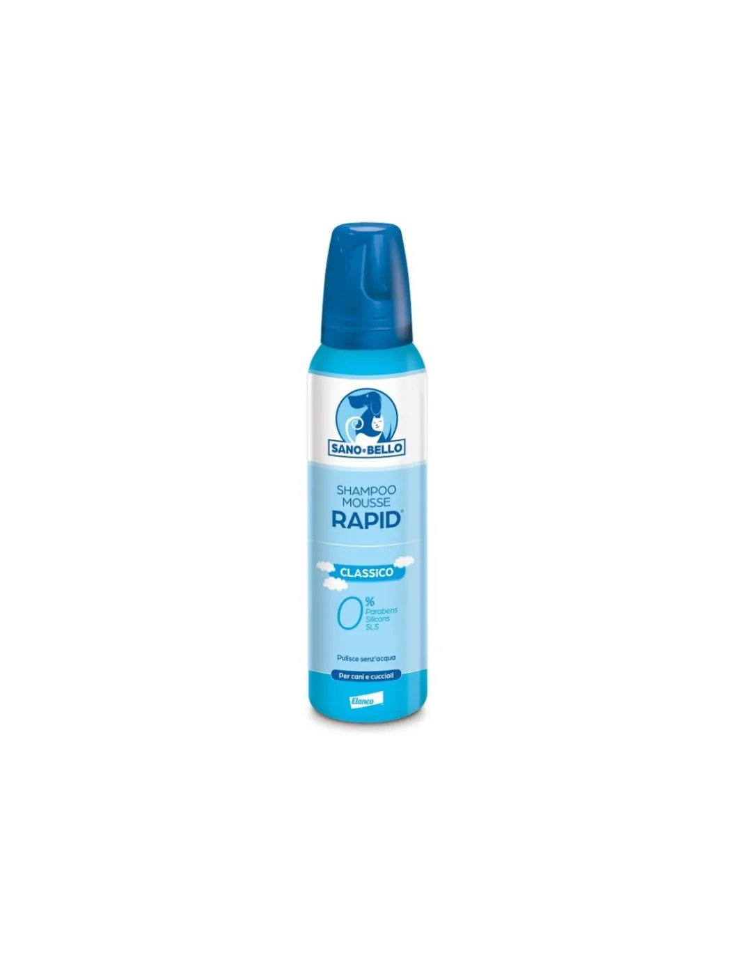 sanoampbello_shampoo_schi_0-2.webp sano&bello shampoo schiuma secca rapid classic 300ml cani 84241245
