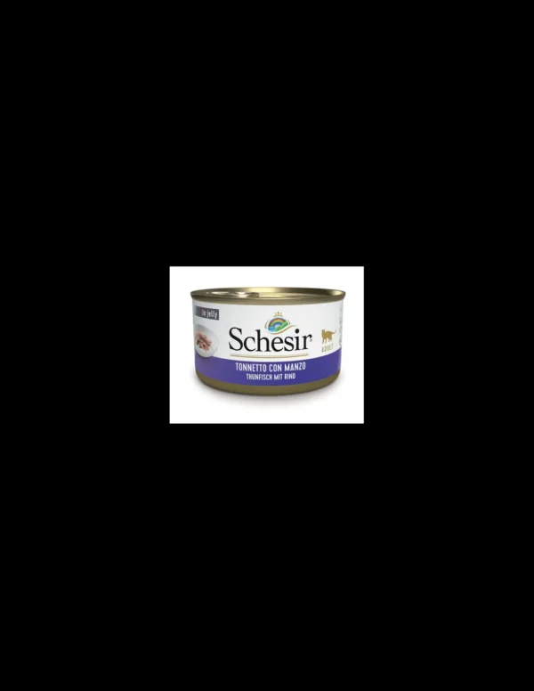schesir cat 85gr lattina tonnetto con filetti di manzo 01074016
