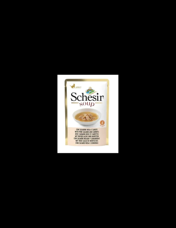 schesir cat 85gr soup busta salmone rosa selvaggio e carote