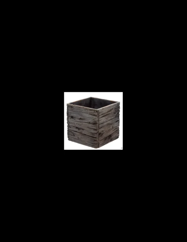 tarvisium cubo wood 12cm grigio gg16701