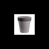 tarvisium vaso alto grigio graffiato 21cm r.9602133