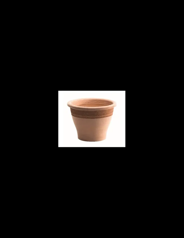 tarvisium vaso campana bassa liscia graffiata 35cm 9473513