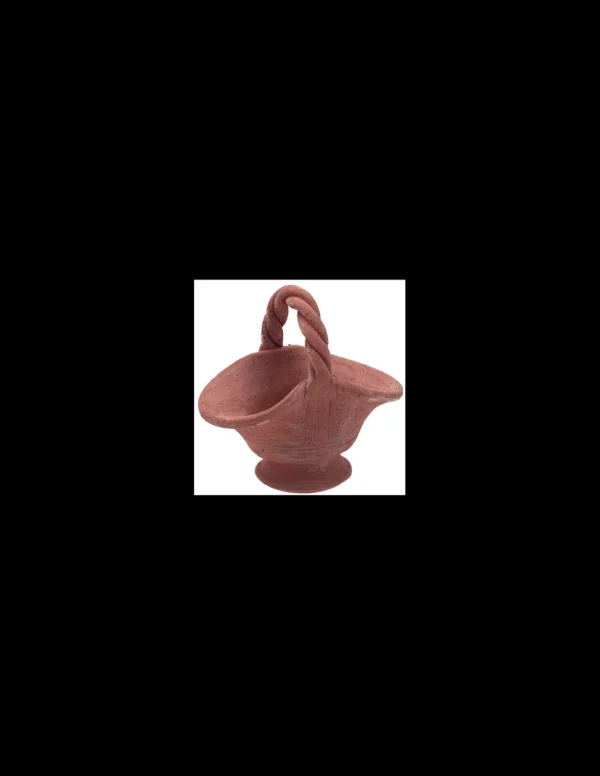 tarvisium vaso cesta manico intrecciato 30cm 223430