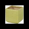 tarvisium vaso cubo estia verde vintage 8cm