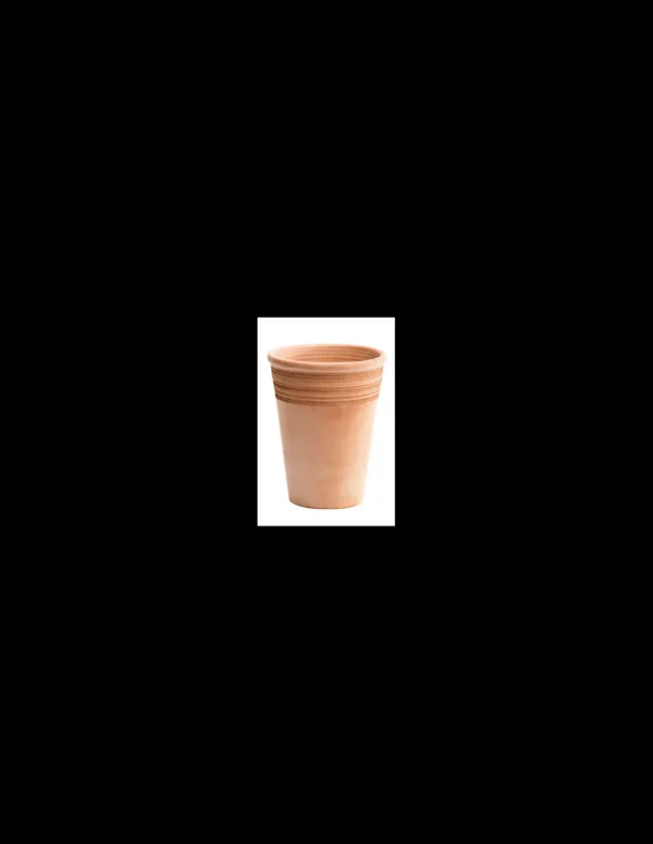 tarvisium vaso lungo anticato graffiato 25cm