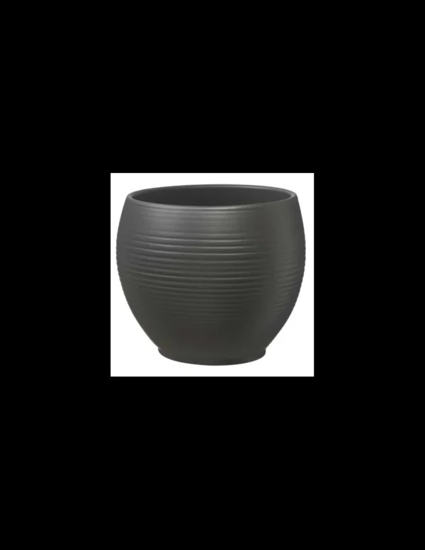 tarvisium vaso manacor 22cm col.0207 matte anthracite