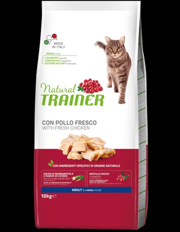 trainer natural cat 10kg adult pollo