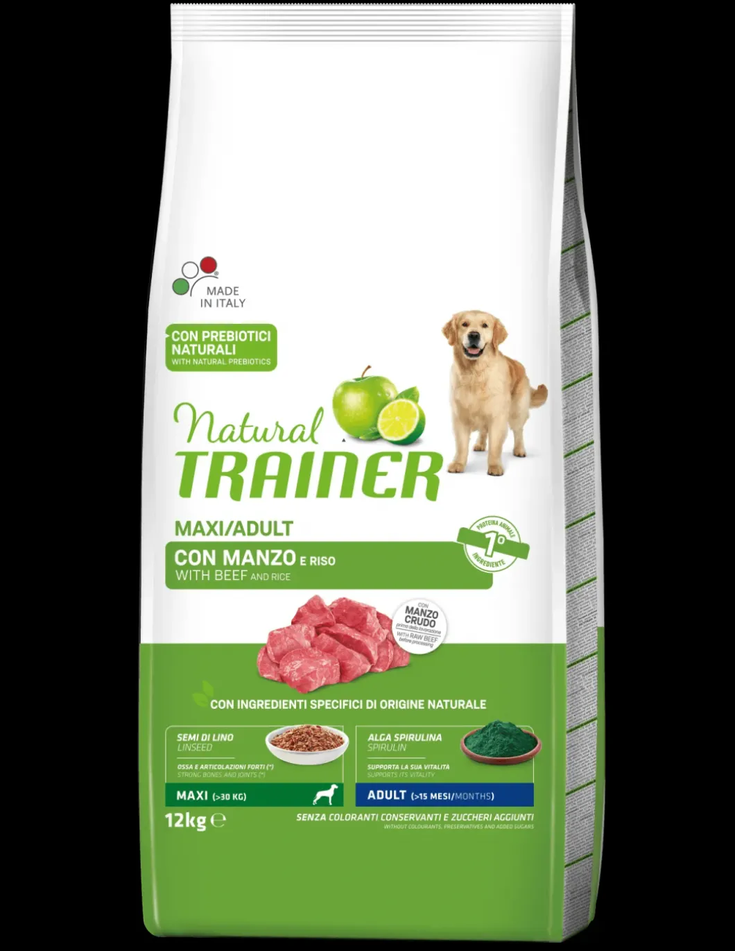 trainer_natural_dog_kg_ad_0-2.webp trainer natural dog 12kg adult maxi manzo, riso e ginseng
