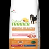 trainer natural sensitive dog 12kg adult med/maxi maiale e cereali