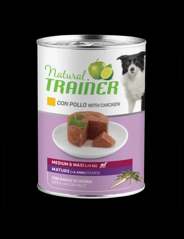 trainer natural sensitive dog 400gr medium/maxi mature con pollo