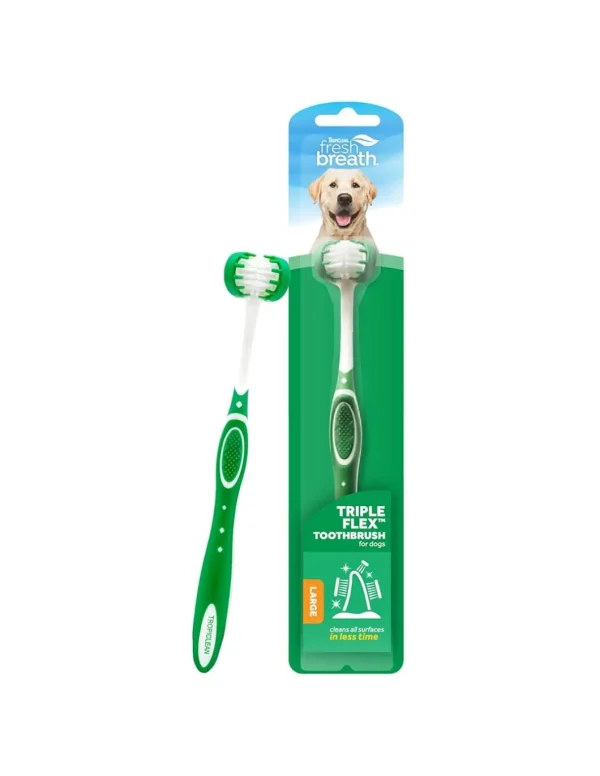 tropiclean fresh breath spazzolino triple flex medium/large 002166