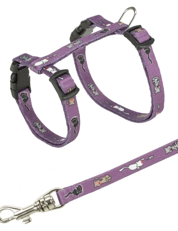 tx4144 cat parure per gattini in nylon con motivi