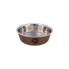 tx25243 dog ciotola in acciaio c/zampe c/antiscivolo 17cm 0,75l