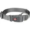 tx201616 dog collare premium mis.m-l 35-55cm/20mm grigio