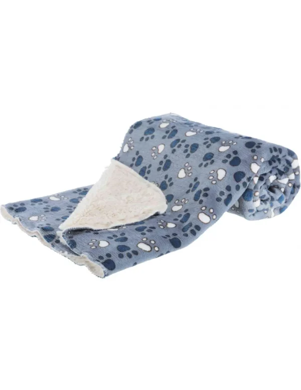 tx37151 dog coperta tammy 150x100cm blu/beige
