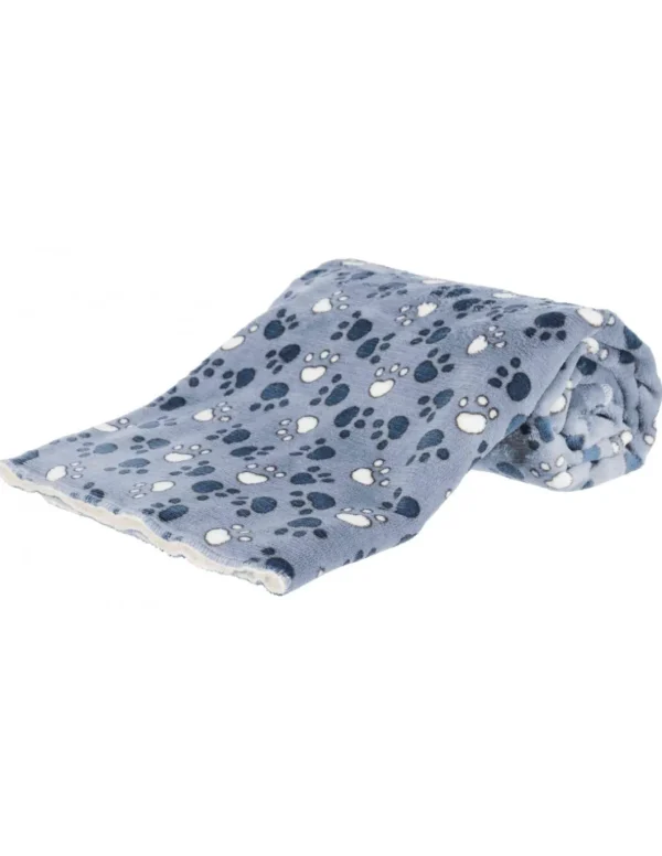 tx37150 dog coperta tammy 100x70cm blu/beige