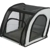 tx13174 dog cuccia per auto 44x37x40cm nylon/rete colore grigio/nero