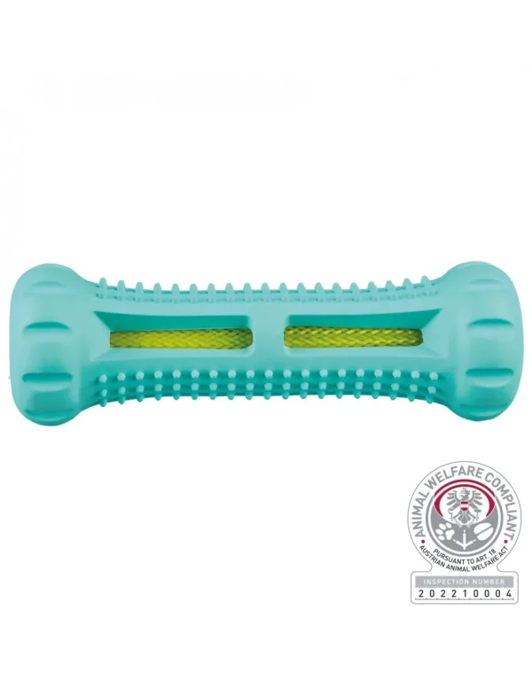 tx34847 dog gioco denta fun osso in gomma menta 14cm