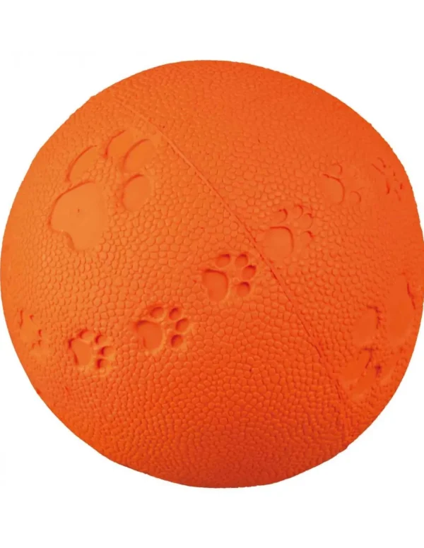 tx34862 dog gioco palla con impronte 7cm