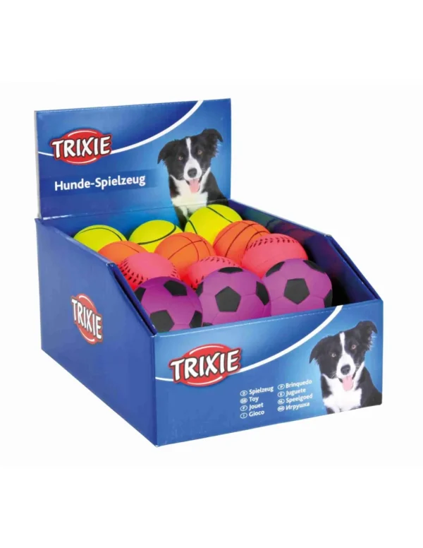 tx3443 dog gioco palla gomma fluorescente galleg d6cm