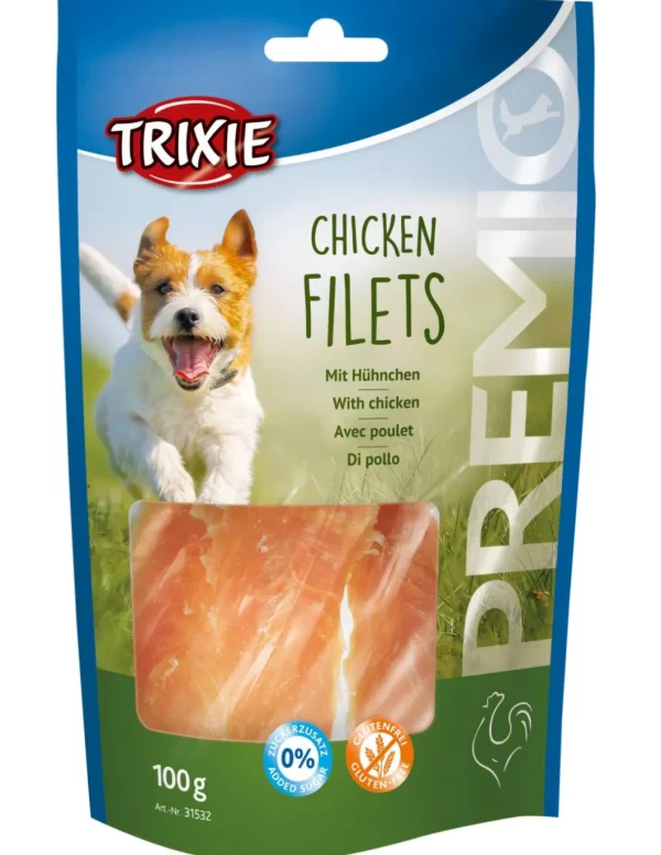 tx31532 dog snack chicken filets 100gr