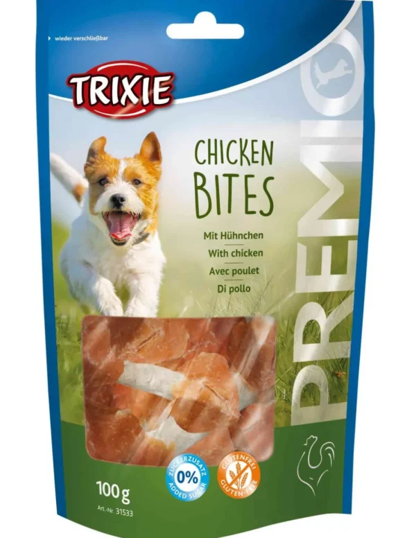 tx31533 dog snack premio chicken bites light 100gr