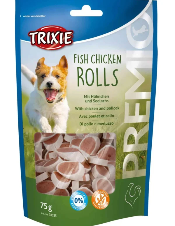tx31535 dog snack premio rolls 75gr