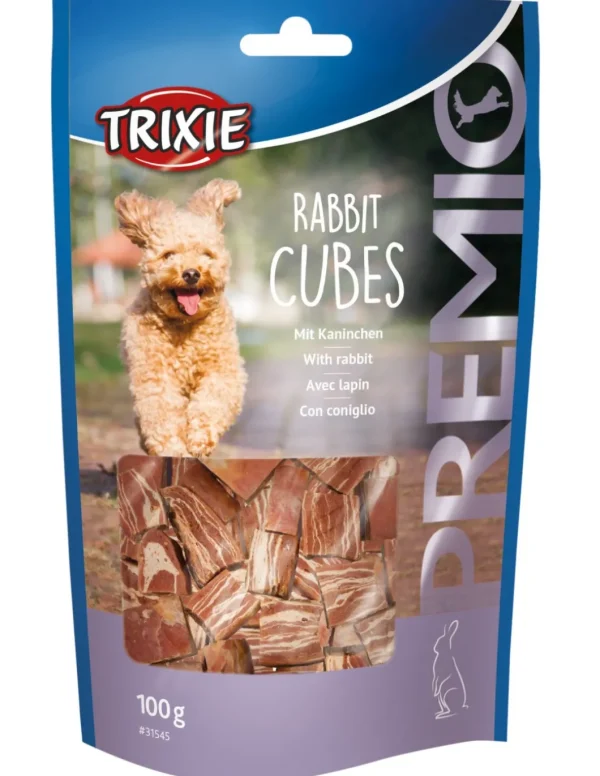 tx31545 dog snack rabbit cubes 100gr