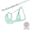 tx15575 pettorina cane junior morbida con guinzaglio menta m-l