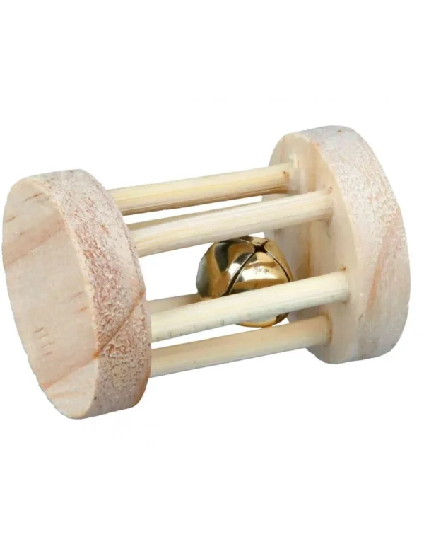 tx6183 rod gioco cilindro in legno c/campanello