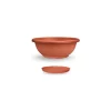 veca ciotola naxos 30cm con sottovaso ad incastro terracotta