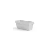 veca fioriera rettangolare cleo 80cm bianco